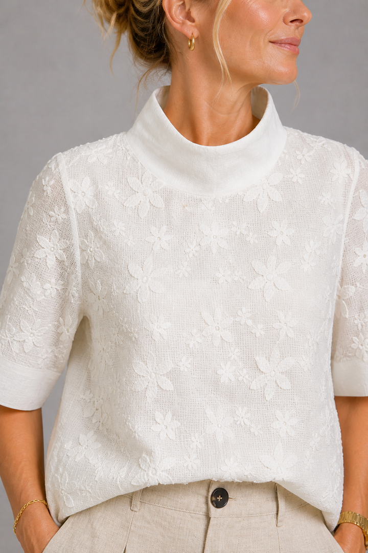 Embroidered Chic Top