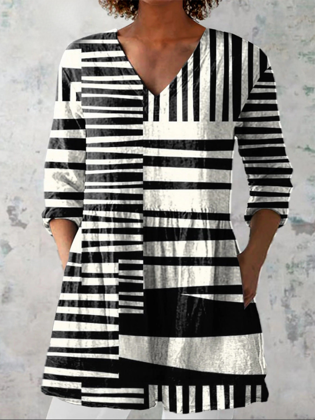 Sophie | Lange blouse met V-hals