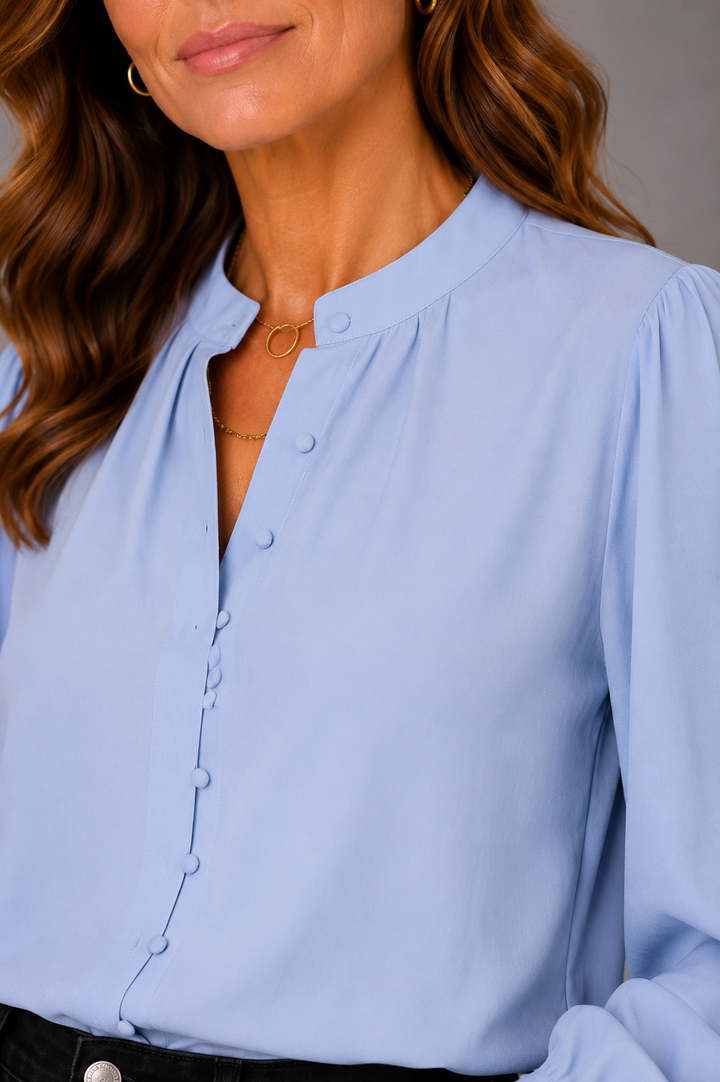 Azure Chic Blouse