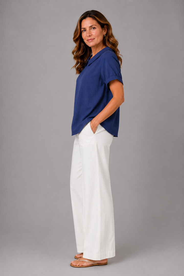 Elegant Blue Blouse