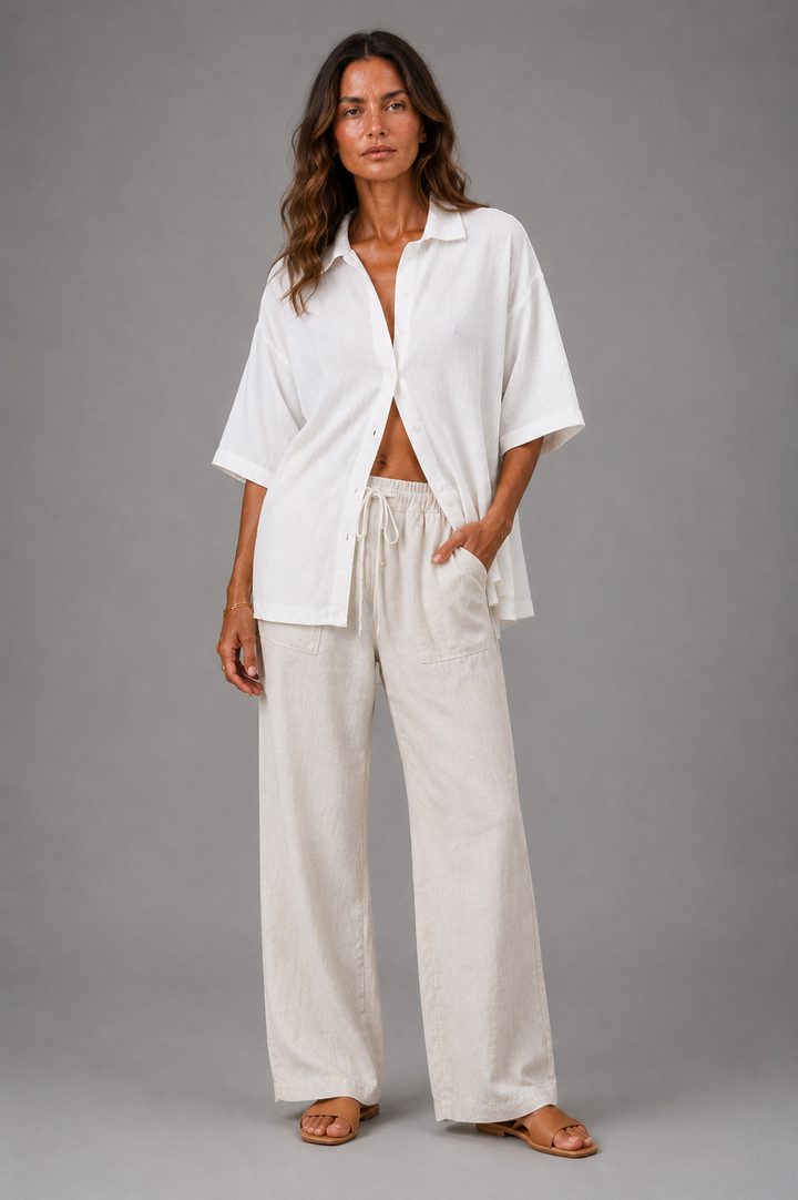 Cream Knit Blouse