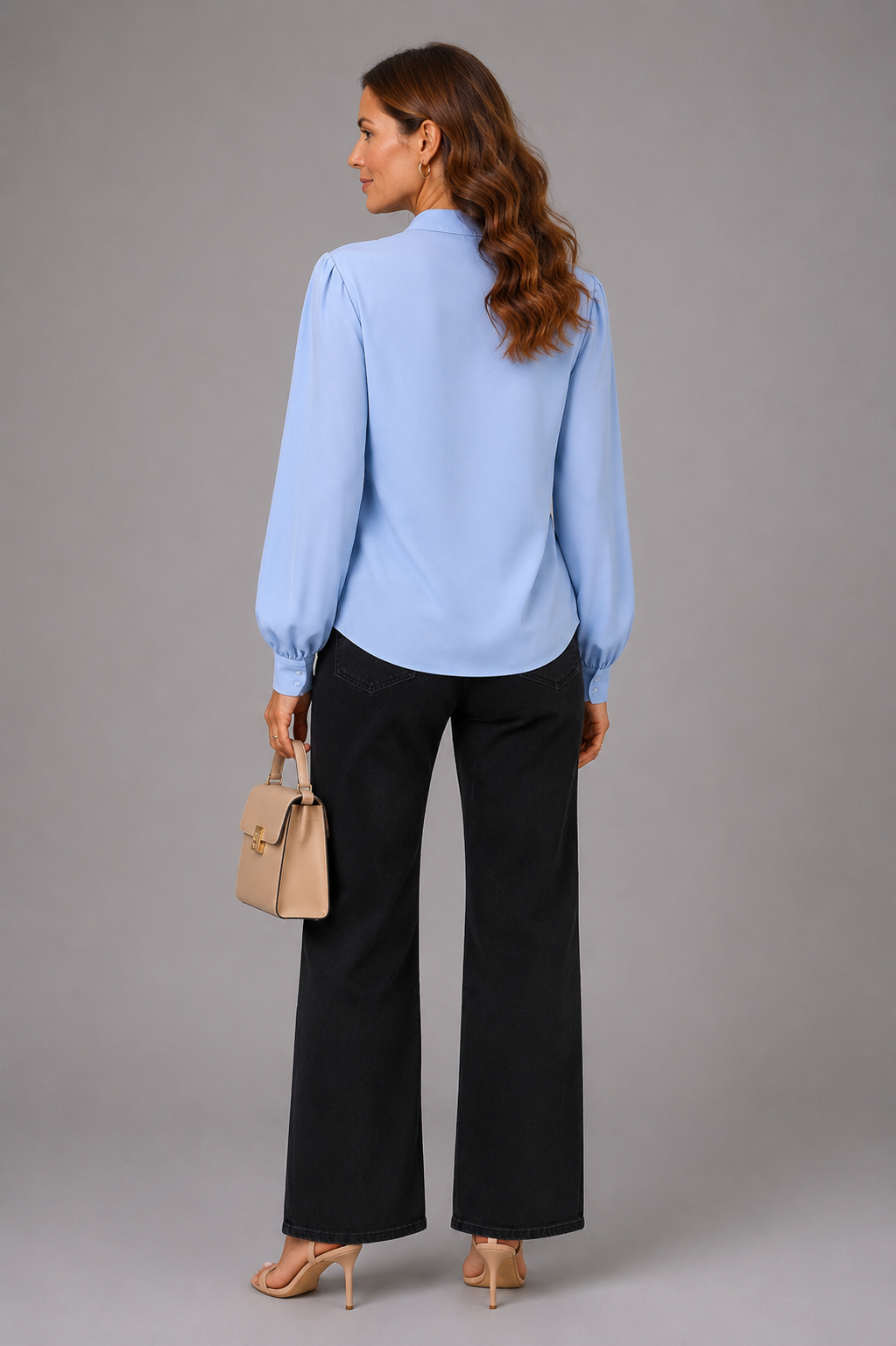 Azure Chic Blouse