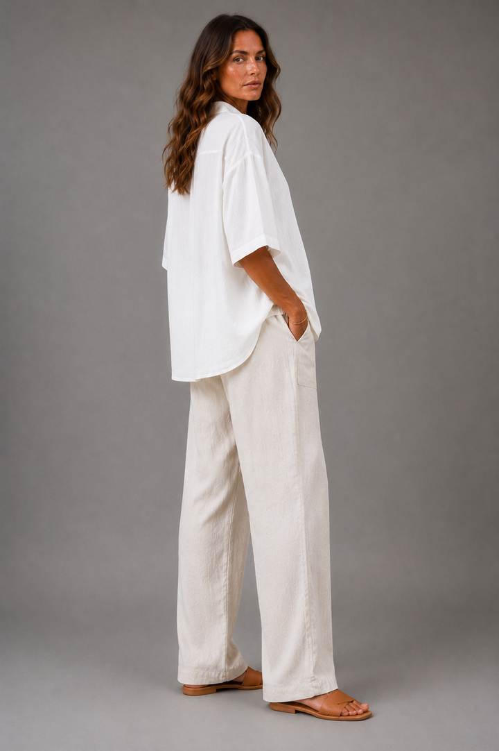 Cream Knit Blouse