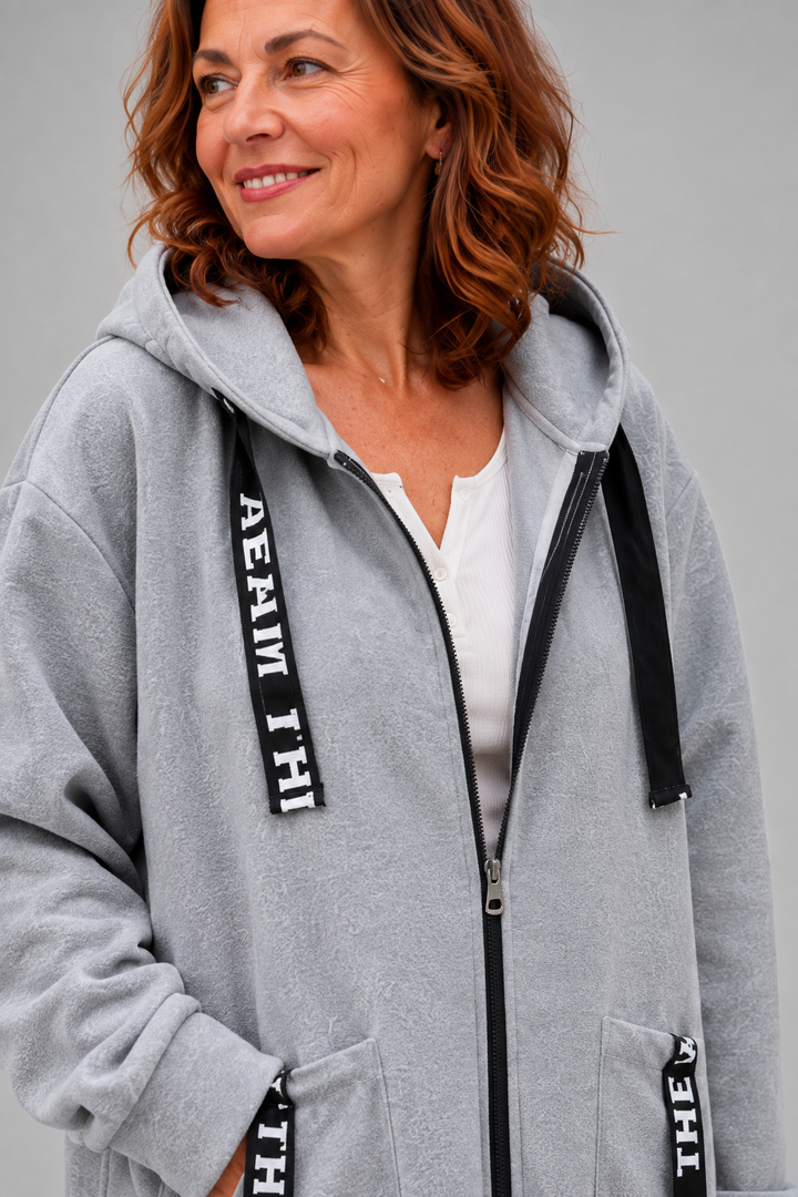 Sophie Oversized Damesmantel met Capuchon