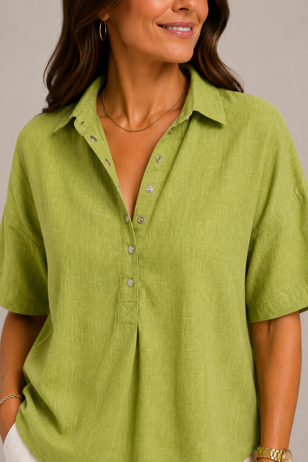 Camille Tijdloze Linnen Blouse (TIJDELIJK 1+1 GRATIS!)