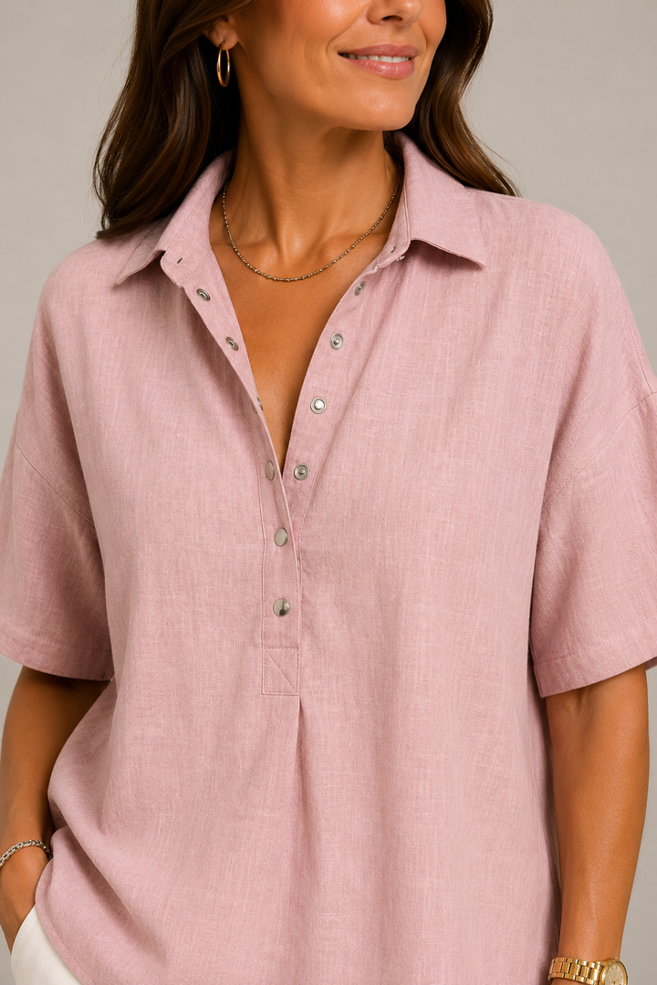 Camille Tijdloze Linnen Blouse (TIJDELIJK 1+1 GRATIS!)