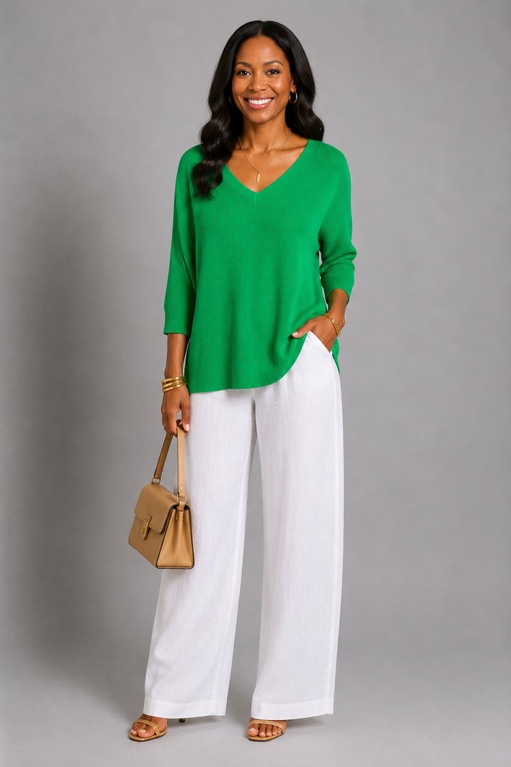 Ruby Gebreide Top